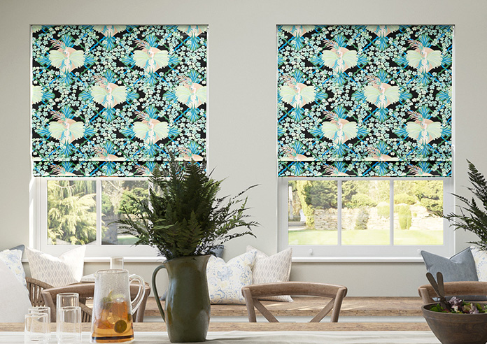 Faded Glamour, Absinthe Black - Roman Blind - Image 3